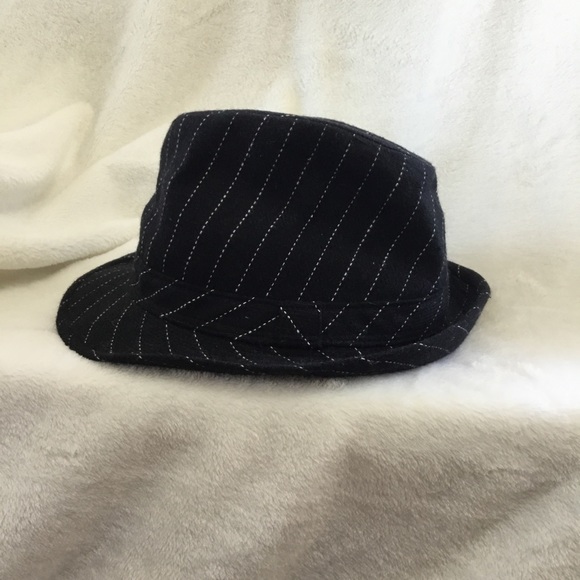 Accessories Black White Pinstripe Fedora Hat Poshmark